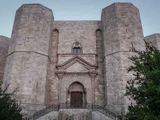 Castel del Monte is situated in Andria in the Apulia region of southeast Italy